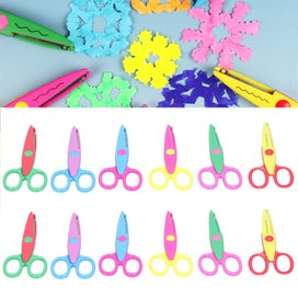 Listing 7 of 9 for Set Of 6,Craft Scissors Decorative Edge, Craft Punch And Creative Scissors,Ha
