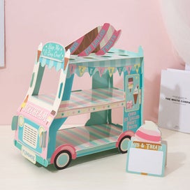Listing 2 of 6 for Cartoon Car Cake Stand Dessert Table DIY Disposable Paper Tray Stand for Birt