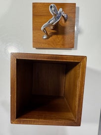 Listing 8 of 10 for Mukul Goyal of India - Out Box - Teak Chrome Brass Trinket Box
