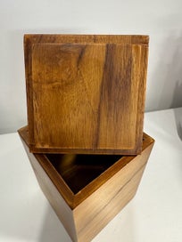 Listing 9 of 10 for Mukul Goyal of India - Out Box - Teak Chrome Brass Trinket Box