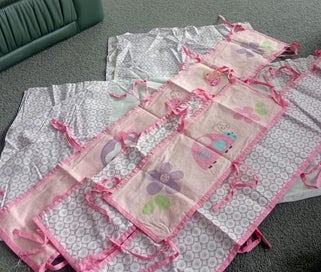 Listing 7 of 8 for Girls Cot bedding set