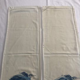 Listing 14 of 14 for Vintage Woven Japanese Silk Floral Fabric Pieces X2 Kimono Panels