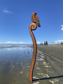 Listing 3 of 4 for “Tui and Koru 1.65m” Garden Art by Pete Collins