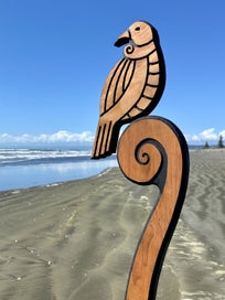 Listing 4 of 4 for “Tui and Koru 1.65m” Garden Art by Pete Collins