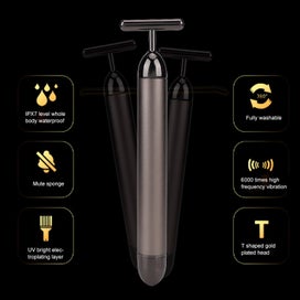 Listing 6 of 9 for Electric T-Shape Tools Face Lifting and Firming Tool,Electric Face Massager L