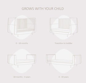 Listing 4 of 4 for SnüzKot Skandi Cot bed- Edwards and Co