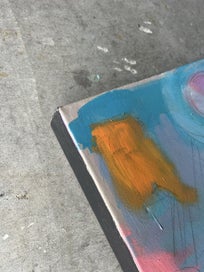 Listing 4 of 7 for To The Sea - abstract triptych painting by Stu Duval