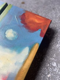 Listing 7 of 7 for To The Sea - abstract triptych painting by Stu Duval