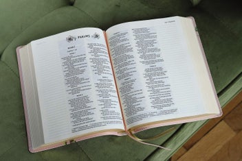 Listing 3 of 3 for NIV, Artisan Collection Bible, Leathersoft, Blush Floral, Red Letter Edition