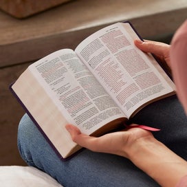 Listing 5 of 6 for NKJV Compact Paragraph-Style Bible w/ 43,000 Cross References, Purple Softcover