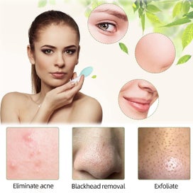 Listing 4 of 5 for 2PC Double-Sided Silicone Exfoliating Lip Brush Soft Cleaning Tool for Lips N