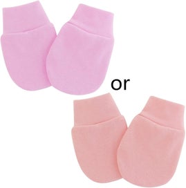 Listing 2 of 3 for 1 Pair Baby Anti Scratching Soft Cotton Gloves Newborn For Protection Face Sc