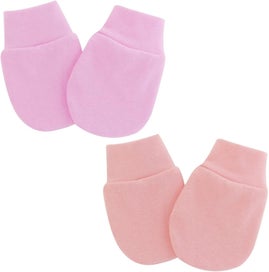 Listing 3 of 3 for 1 Pair Baby Anti Scratching Soft Cotton Gloves Newborn For Protection Face Sc