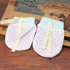 Listing 5 of 5 for 1Pair Cotton Gloves Scratch Baby for 0-6 Boys Girls Mittens Scarf Navy Blue W