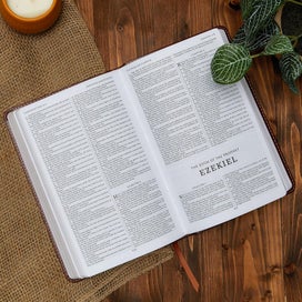Listing 6 of 7 for KJV, Gift and Award Bible, Leather-Look, Green, Red Letter Edition