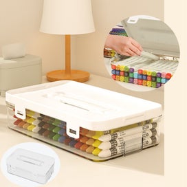 Listing 2 of 9 for Plastic Art Craft Sewing Supply Organizer Storage Containers with Lid, for Pa