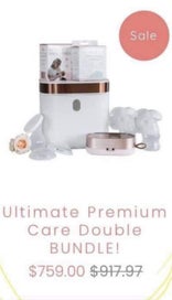 Listing 11 of 11 for Milk Bar Double Electric Breast Pump bundle
