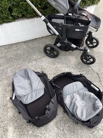 Listing 17 of 19 for Bugaboo Donkey Twin Pram + Bassinets + Accessories | Full Set