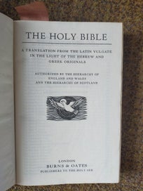 Listing 2 of 2 for The Holy Bible, translation from the Latin Vulgate in the Light of the Hebrew...