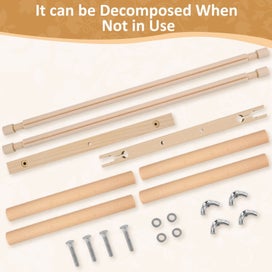 Listing 6 of 11 for Embroidery Frame Needlepoint Embroidery Tapestry Scroll Frame Beech Wood Cros