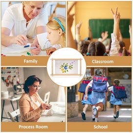 Listing 8 of 11 for Embroidery Frame Needlepoint Embroidery Tapestry Scroll Frame Beech Wood Cros