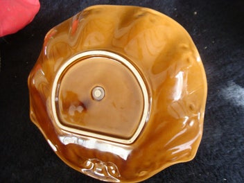 Listing 2 of 3 for Vintage Orange China bowl with holder