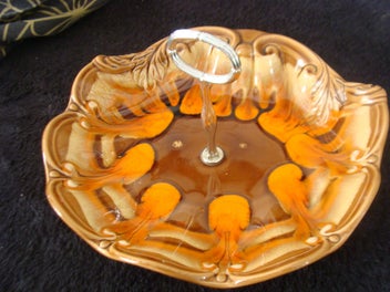 Listing 3 of 3 for Vintage Orange China bowl with holder