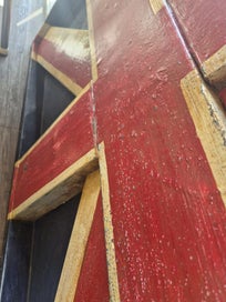 Listing 9 of 10 for Large art piece - Union Jack UK - the middle is metal and the surround is wooden