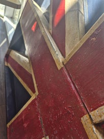 Listing 10 of 10 for Large art piece - Union Jack UK - the middle is metal and the surround is wooden