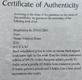 Listing 3 of 5 for Duaiv - Hand embellished giclee on canvas