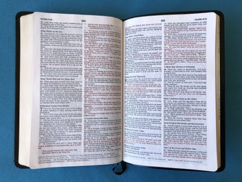 Listing 8 of 10 for HOLY BIBLE NKJV ULTRASLIM LEATHER RED LETTER BOXED