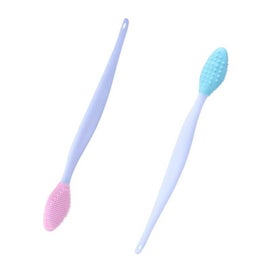 Listing 1 of 5 for 2PC Double-Sided Silicone Exfoliating Lip Brush Soft Cleaning Tool for Lips N