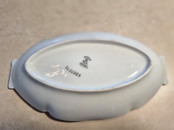 Listing 4 of 6 for Antique hand painted PSL Empire trinket dish