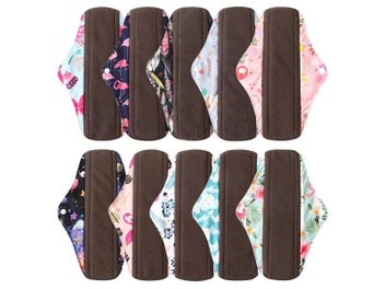 Listing 4 of 10 for Reusable Washable Bamboo Charcoal Panty Liners For Women