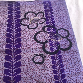 Listing 11 of 15 for Vintage Hand Printed Japanese Fabric Piece