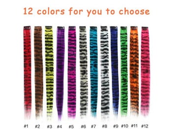 Listing 6 of 9 for Clip-in Colorful Long Straight Synthetic Hair Extensions
