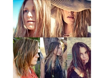 Listing 7 of 9 for Clip-in Colorful Long Straight Synthetic Hair Extensions