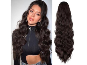 Listing 2 of 9 for Long Synthetic Wavy Drawstring Ponytail For Women