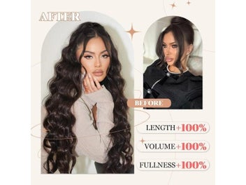 Listing 4 of 9 for Long Synthetic Wavy Drawstring Ponytail For Women