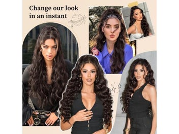 Listing 6 of 9 for Long Synthetic Wavy Drawstring Ponytail For Women