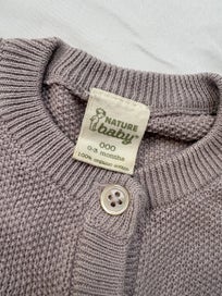 Listing 2 of 2 for Nature baby knit cardigan as new lilac