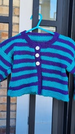 Listing 2 of 12 for Handknitted cardigan to fit size 1