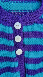 Listing 6 of 12 for Handknitted cardigan to fit size 1