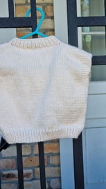 Listing 4 of 6 for Handknitted knitted vest to fit 6 to 12 months