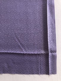 Listing 4 of 9 for Vintage Purple Japanese Rinzu Silk Fabric Piece Kimono Panel