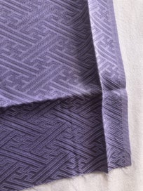 Listing 7 of 9 for Vintage Purple Japanese Rinzu Silk Fabric Piece Kimono Panel