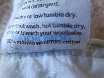 Listing 5 of 5 for "WOOLBABE" Merino wool/cotton Duvet Sleeping Bag with sleeves - 3-24 months