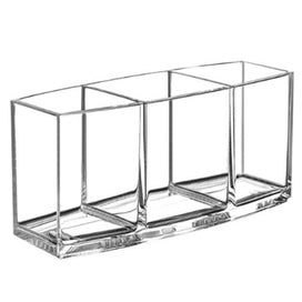 Listing 5 of 6 for Clear Makeup Brush Holder Organizer, Acrylic Cosmetics Brushes Storage Holder