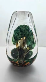 Listing 3 of 8 for Super Heavy LYNDEN OVER Tree Vase - $1 Reserve