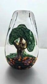 Listing 2 of 8 for Super Heavy LYNDEN OVER Tree Vase - $1 Reserve